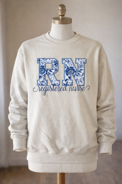 Registered Nurse Applique Sweatshirt