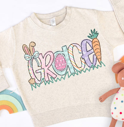 Personalized Easter Sweatshirt - Custom Name